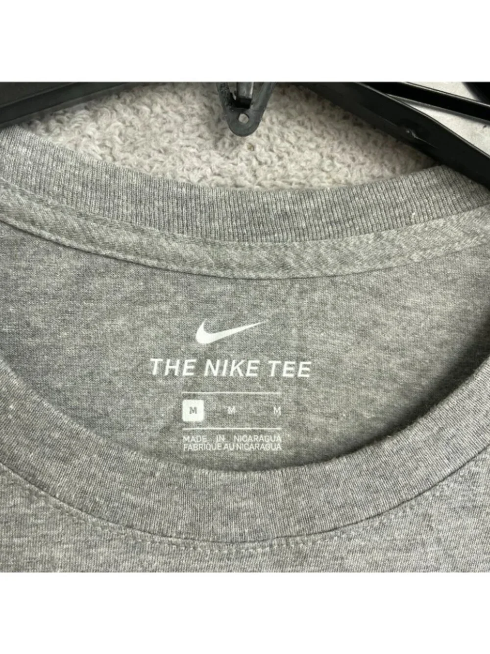 Nike Men's M Bradley Braves Gray Long Sleeve Shirt 20% Polyester P0264